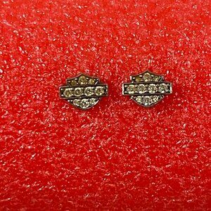 Harley Davidson Bling Necklace and Earring Set